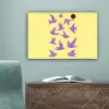 Vogels - Cirkel - Geel - Beweging canvas 2cm klein -sfeer4