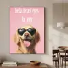 Zonnebril - Hartjes - Hond - Valentijn Textielframe zwart klein -sfeer2