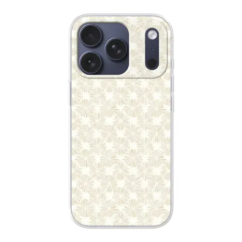 Abstract - Motief - Beige Telefoonhoesje iPhone 17 Pro klein 878 -3d