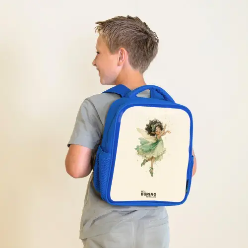 Dansende bosfee Kinderrugzak - Blauw middel -sfeer2