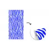 Zebra - Blauw - Paars - Pastel fotobehang vinyl groot 64 -3d
