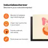 Oranje - Vlinder - Minimalistisch Inductie beschermer vinyl 3mm klein -zzzzzzz-td-ups
