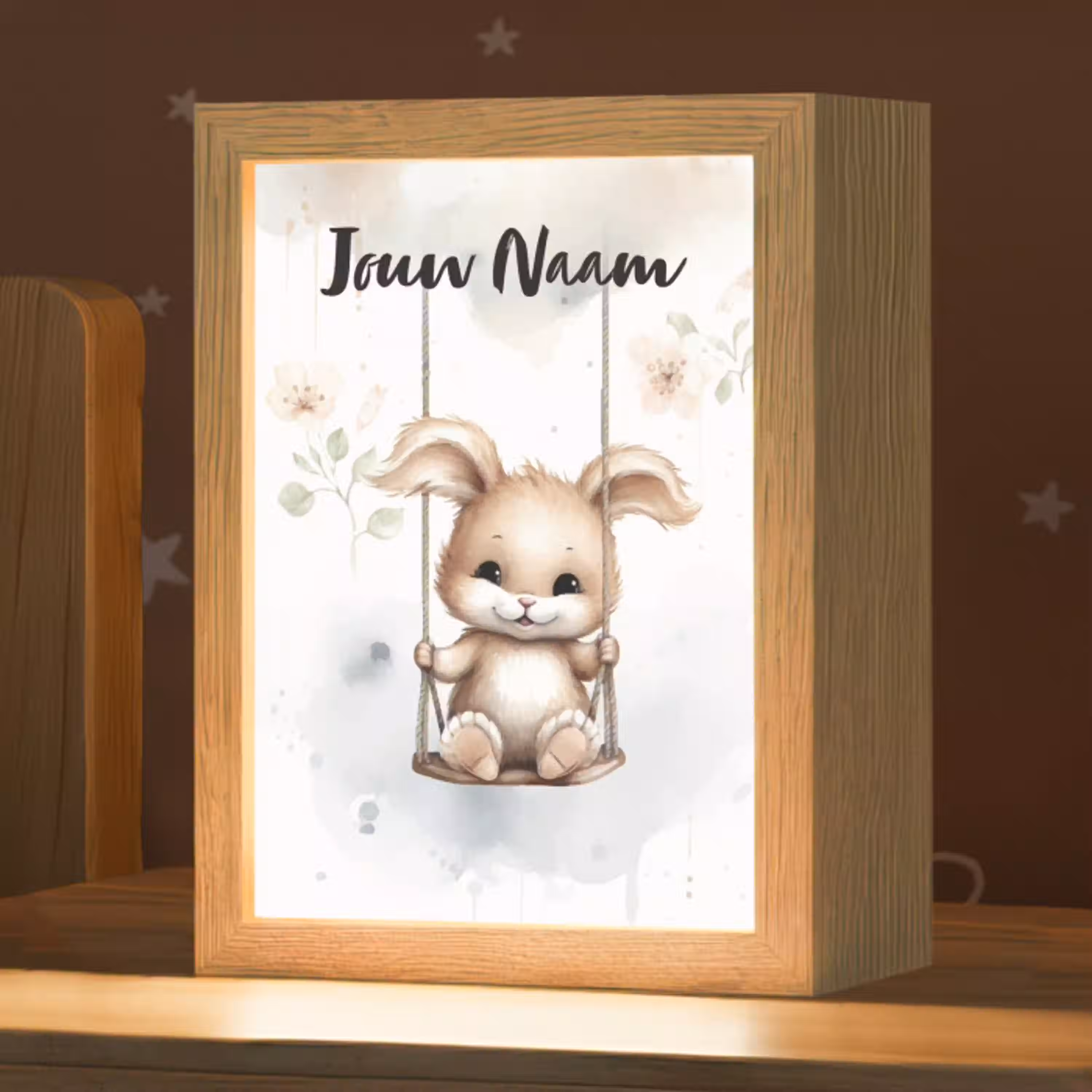 Konijn - Baby dier - Kinderen Light Box met kabel (Kinderlampje) klein -zzz_3d_website