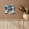 Bladeren - Abstract - Goud - Blauw aluminium wit klein -sfeer4