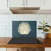 Vogel - Blauw - Vintage keuken achterwand spatscherm klein -sfeer2