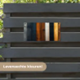 Hout - Planken - Donker - Warm tuinposter los doek klein -sfeer3