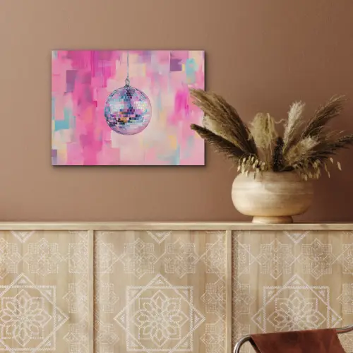 Discobal - Pink - Verf PET vilt klein -sfeer4
