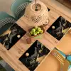 Gouden rivier - Bergen - Maan - Sterrenhemel Placemat vinyl groot -zzsfeer5_Kitchenyeah-website