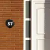 Zwart verftextuur - Traditioneel Naambord Organisch middel -sfeer3