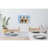Koeien - Lucht - Dieren - Boerderij - Portret Muursticker klein -eettafel