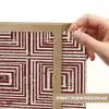 Geometrisch - Patroon - Rood Light Box met batterij (Wandlamp) middel 907 -USP_websiteprintNL