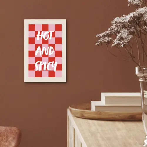 Hot - Spicy - Geruit - Rood aluminium wit klein -sfeer4