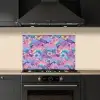 Regenbogen - Bloemen - Kleurrijk - Wolken keuken achterwand spatscherm klein -sfeer1