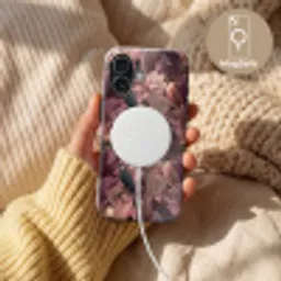 Vogels - Bladeren - Roze Toughcase MagSafe Apple iPhone 17 klein 1017 -USP_MagsafeV