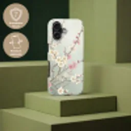 Kersen - Bloesem - Groen Toughcase MagSafe Apple iPhone 17 klein -USP_PrintM_DE