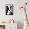 Buldog - Zwart - Abstract - Vlakken fotolijst zwart zonder passe partout klein -usfeer4_kinderkamer