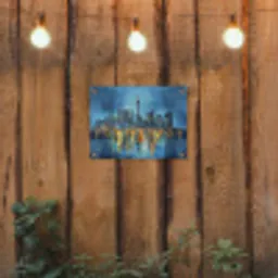 Skyline Toronto - Water - Stadslichten - Toren tuinposter los doek klein -sfeer1