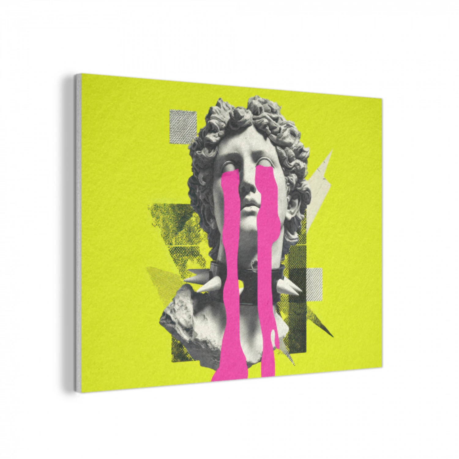 Buste - Verf - Geel PET vilt klein -3d