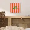 Strepen - Oranje - Verticaal - Ciao bella plexiglas 5mm klein -sfeer4