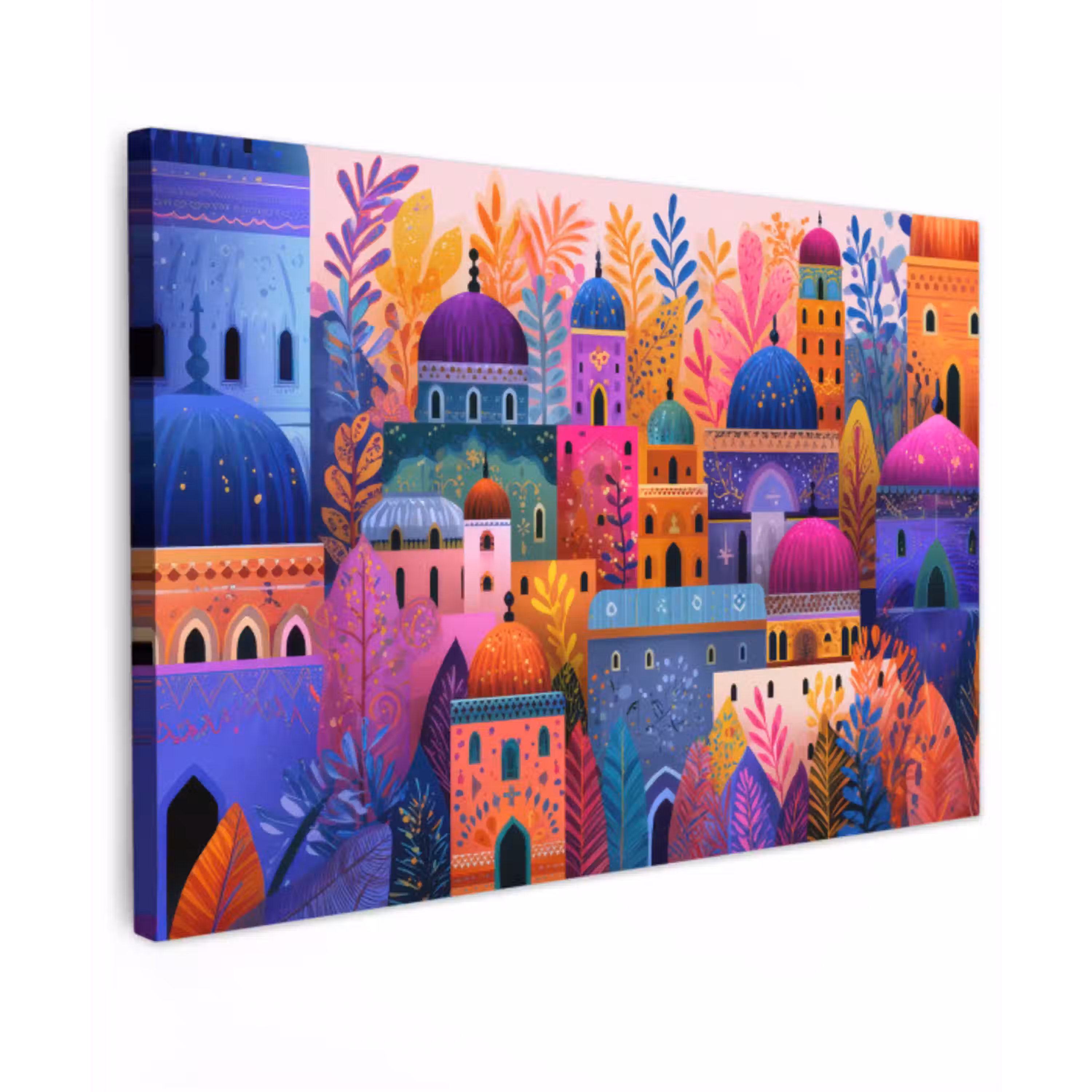 Kleurrijk paradijs - Levendig - Islamitisch canvas 2cm klein -z3d