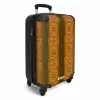 Oranje slangenhuid met symmetrische schubstructuur NBS - Handbagage koffer - Kinderen Unisex middel -productfoto_3d