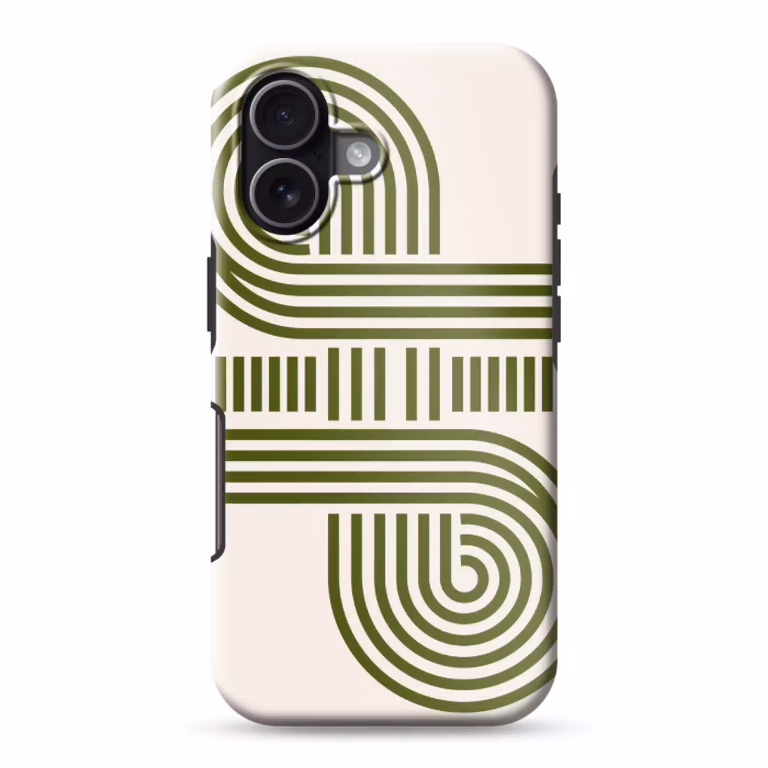 Abstract - Vormen - Modern - Groen Toughcase MagSafe Apple iPhone 17 klein -3d