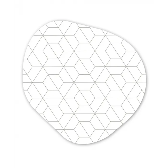 Geometrie - Lijn - Patroon Wandcirkel Organisch Forex 3mm klein 629 -3d