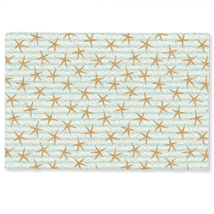 Zee - Ster - Strepen - Blauw Deurmat klein 898 -zkaufland3d