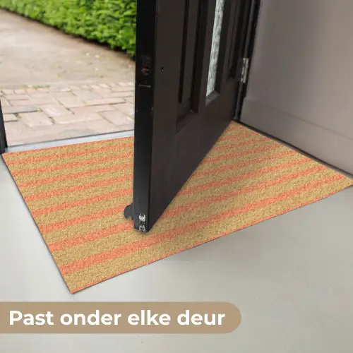 Zee - Rood - Geel - Strepen Deurmat klein 898 -USP_NL