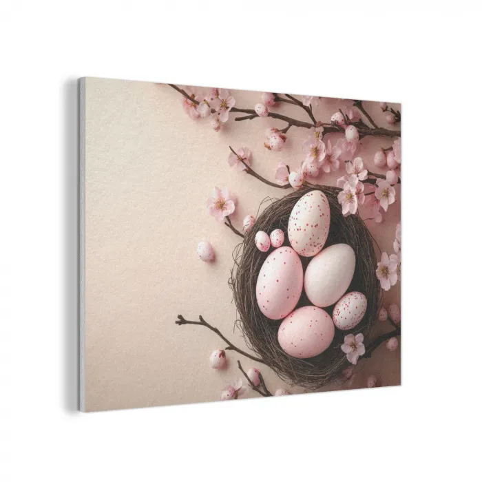 Roze - Bloesems - Eieren PET vilt klein -3d