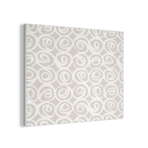 Beige - Patroon - Spiraal PET vilt klein 837 -3d