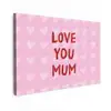 Love - Quote - Moeder - Rood canvas 2cm klein -z3d