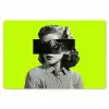Vrouw - Sterrenhemel - Groen Placemat vinyl groot -zzsfeer1_Kitchenyeah-website