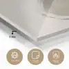 Cirkels - Strepen - Minimalistisch - Zwart plexiglas 5mm klein -sfeer2
