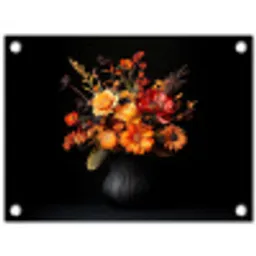 Herfst - Boeket - Oranje tuinposter los doek klein -3d
