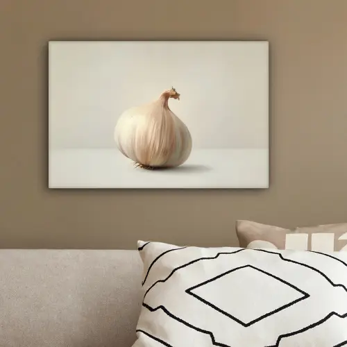 Knoflook - Natuurlijk - Beige canvas 2cm klein -sfeer3