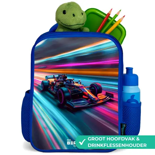 Spectrum speedster Kinderrugzak - Blauw middel -inhoud_NL