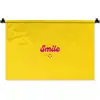 Smile - Geel - Roze Wandkleed katoen klein -zz3d
