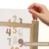Getallen - Educatief - Leren tellen - Cijfers oefenen voor kinderen - Pastel kleuren Light Box met kabel (Wandlamp kind) klein -USP_websiteprintNL