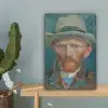 Zelfportret 1887 - Schilderij van Vincent van Gogh canvas 2cm klein -sfeer4