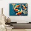 Vissen - Waterlelies - Oranje - Water canvas 2cm klein -sfeer6