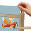 Vos - Vliegtuig - Blauw Light Box met kabel (Kinderlampje) klein -USP_websiteprintNL