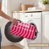 Roze - Strepen - Koffie - Maandag Badmat klein -USP_WasbaarNL