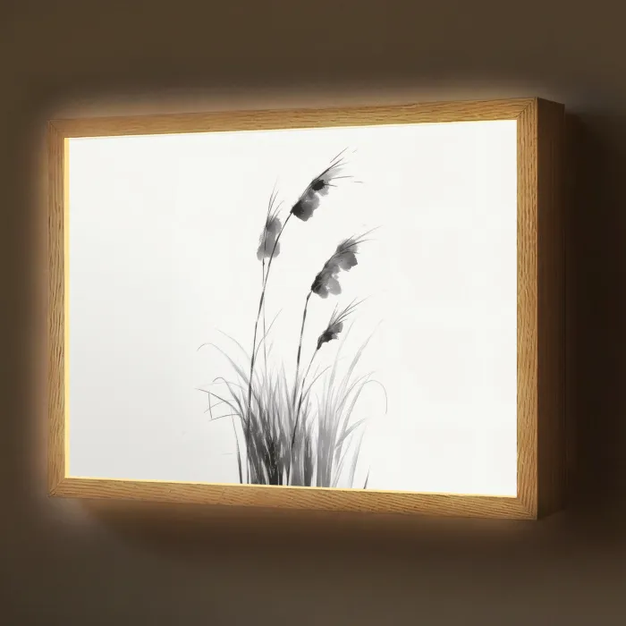 Minimalistisch - Stelen - Wit Light Box met batterij (Wandlamp) middel -z3d_website