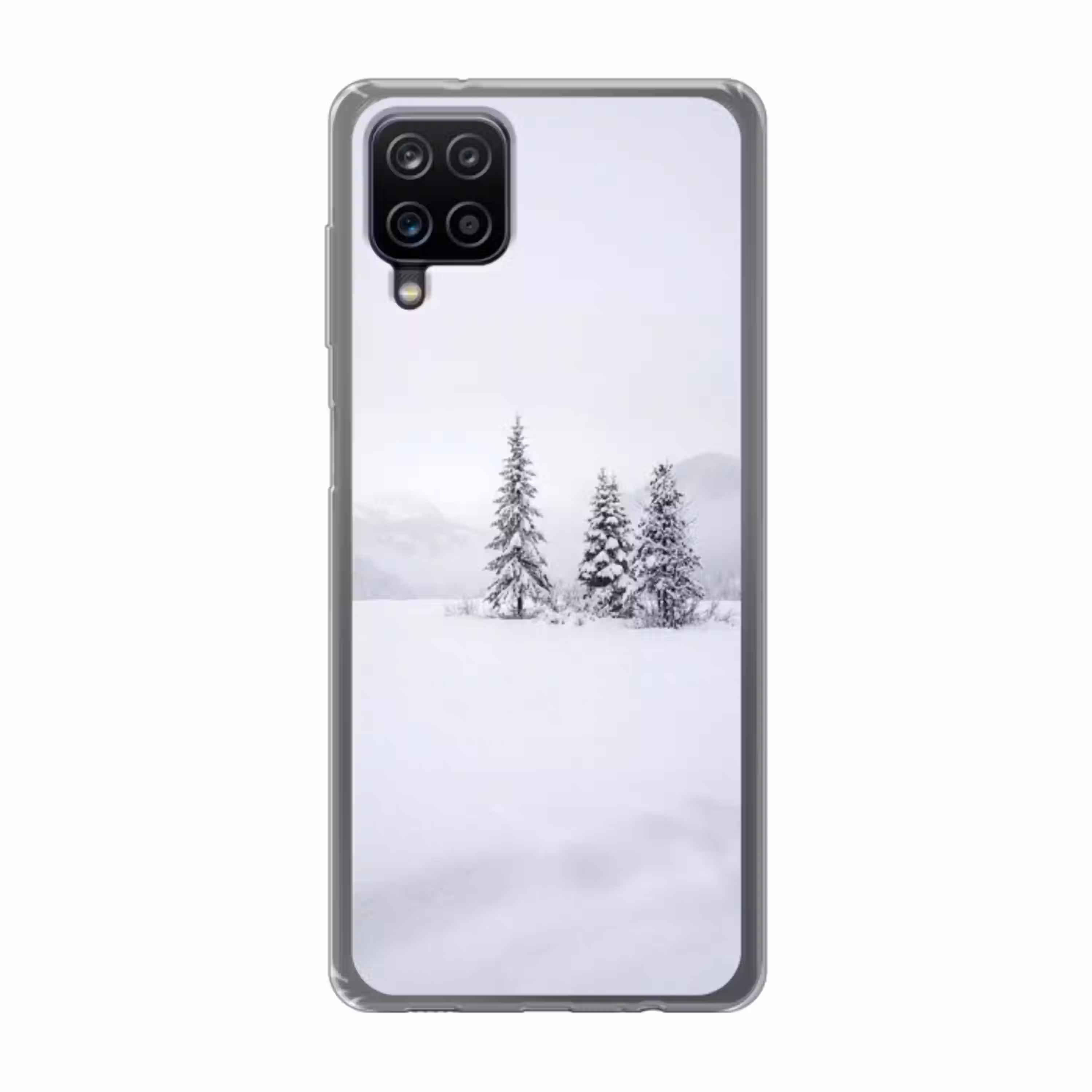 Fijnsparren - Sneeuw - Winter - Landschap - Stilte Telefoonhoesje Samsung Galaxy A12 klein -3d