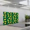 Donkergroen - Ananas - Bladeren keuken achterwand spatscherm klein 900 -3d_schuin