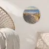 Strand - Zee - Nederland - Duinen - Zon Akoestische PET Vilt - Rond klein -sfeer4