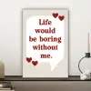 Quote - Tekstballon - Hartjes canvas 2cm klein -sfeer6