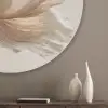 Bloem - Beige - Crème Akoestische PET Vilt - Rond klein -sfeer5_closeup