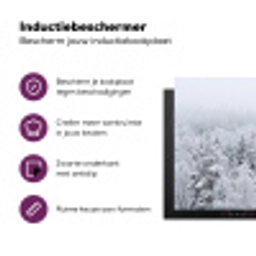 Bos - Sneeuw - Winter - Natuur - Wit Inductie beschermer vinyl 3mm klein -zzzzzzz-cc-usp